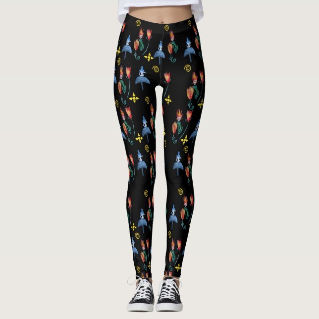Leggings Art fantastique du printemps (Devant)