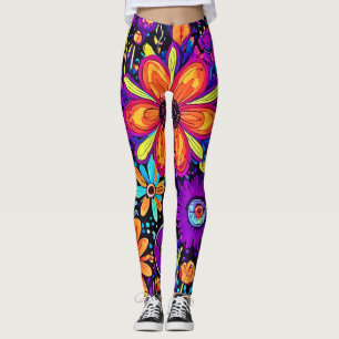 Leggings Art Floral éffrayant
