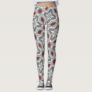 Leggings Art graphique géométrique