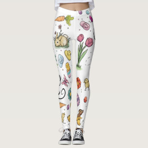 Leggings Art heureux de Pâques