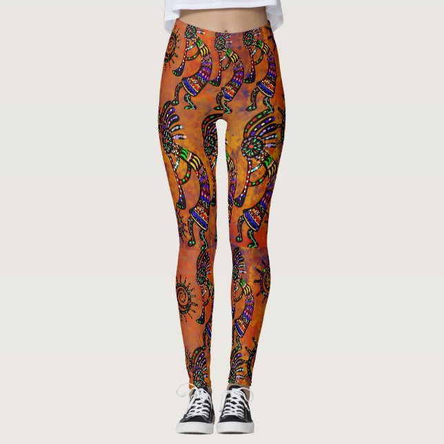 Leggings Art Kokopelli  (Devant)
