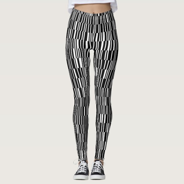 Leggings Art motif géométrique moderne, urbain, contemporai (Devant)