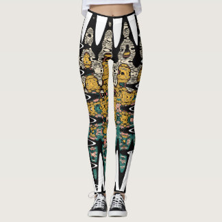 Leggings art numérique oiseaux