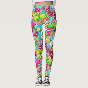 Leggings Art pop coloré