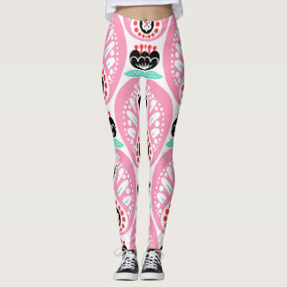 Leggings Art populaire scandinave : Nordic Seamless.