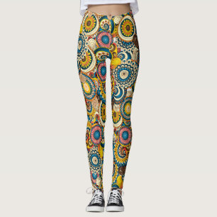 Leggings Artsy à tentacle Abstrait multicolore