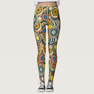 Leggings Artsy à tentacle Abstrait multicolore