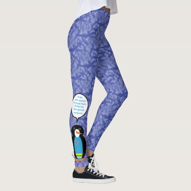 Leggings Aruba Flag Holiday Mme Penguin Parler (Droite)