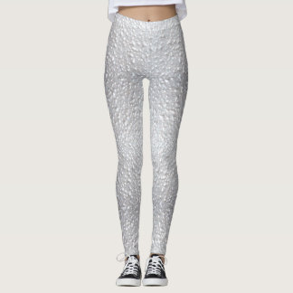 Leggings Aspect texturé blanc