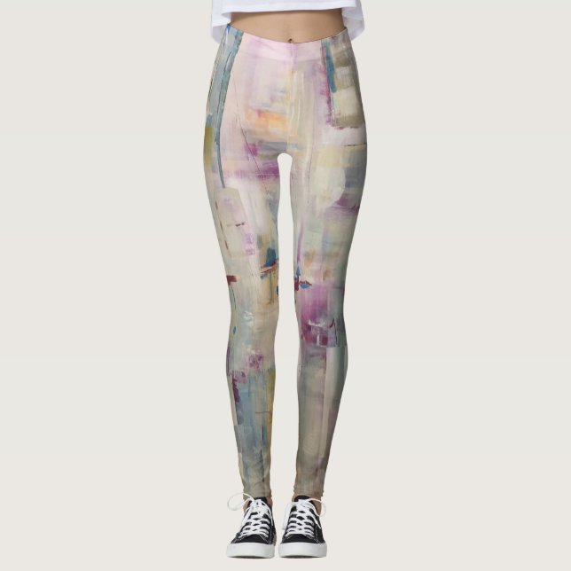 Leggings Assez dans des guêtres roses - couleurs lumineuses (Devant)