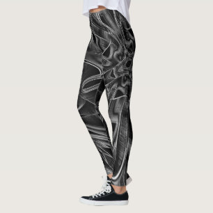 Leggings Assez tordu avec des rainures grises, arrière - pl