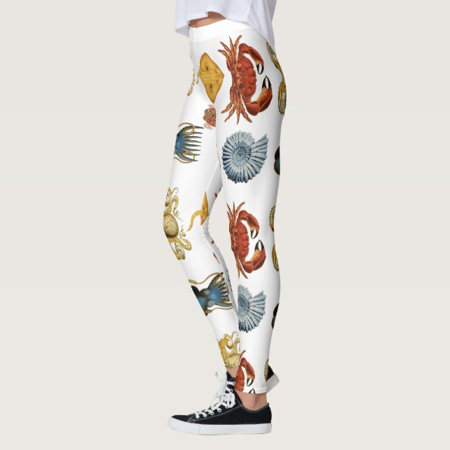 Leggings Association d'apaces de mer uniques Thunder_Cove (Gauche)