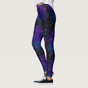 Leggings Astrologie Constellation Stars Espace Motif