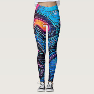 Leggings Astronaute de Neon Cyberpunk
