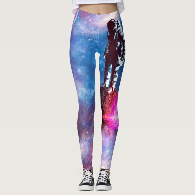 Leggings Astronaute en Galaxie (Devant)