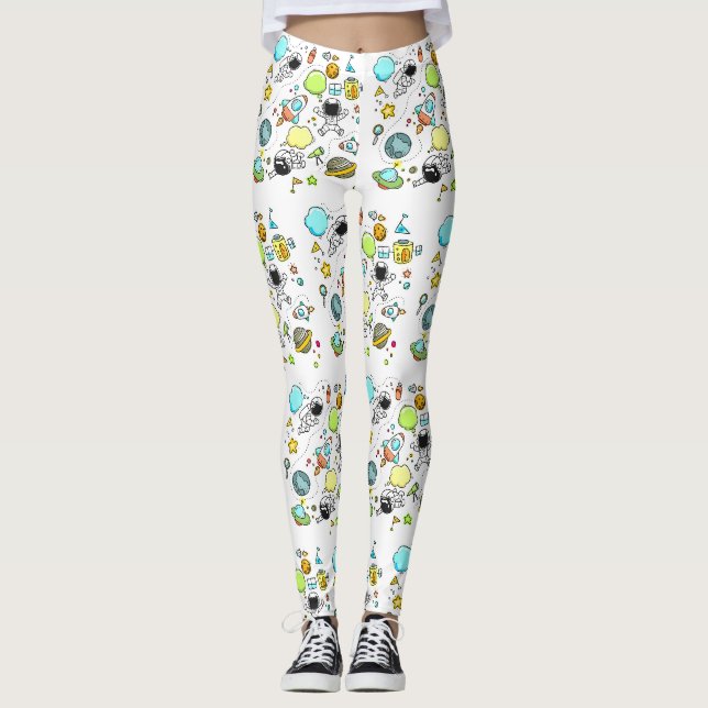 Leggings Astronaute spatial cool beau  (Devant)