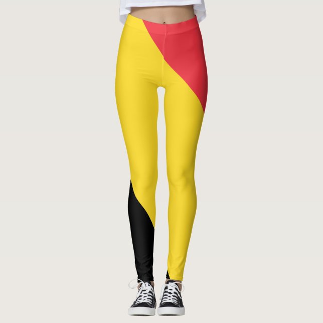 Leggings au drapeau belge patriotique (Devant)
