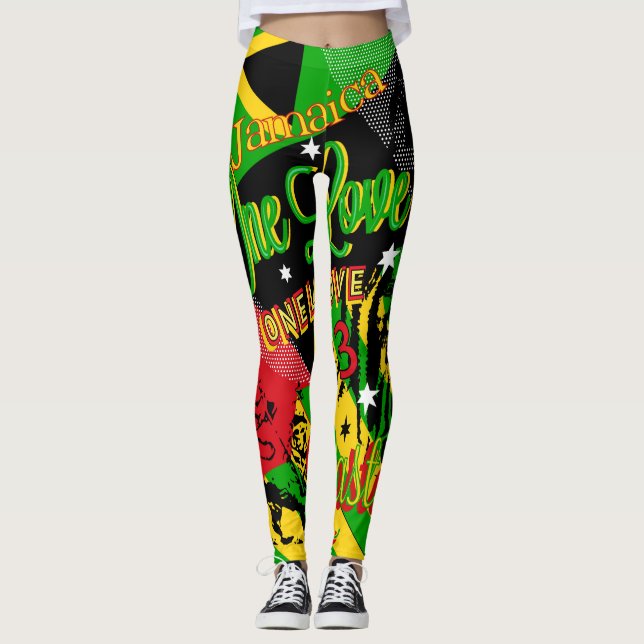 Leggings au Reggae jamaïcain (Devant)