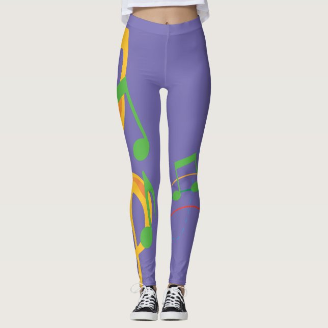 Leggings Au rythme de ma musique (Devant)