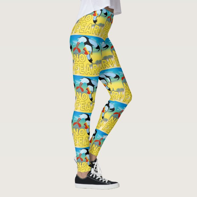 Leggings Aucunes guêtres de macareux de crainte (Droite)