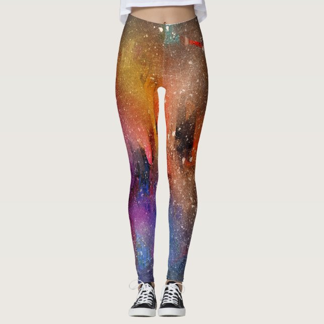 Leggings Aurora Borealis aurores aurores aurores boréales e (Devant)