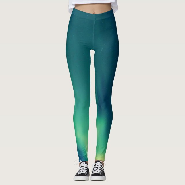 Leggings Aurora Borealis Northern lights Alaska Sky (Devant)