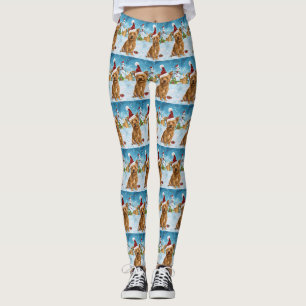 Leggings Australie Terrier Winter Wonderland Noël