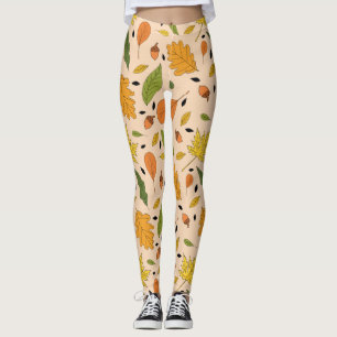 Leggings Automne Citrouille Épices Halloween Thanksgiving H