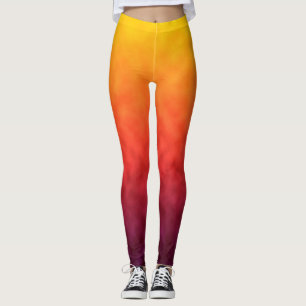 Leggings Automne Embrasé Doré
