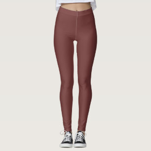 Leggings Automne Trend Couleur acajou solide