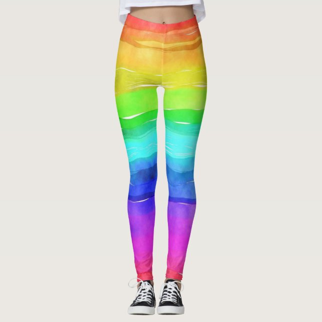 Leggings aux couleurs arc-en-ciel (Devant)