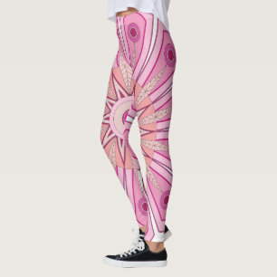 Leggings avec art rose