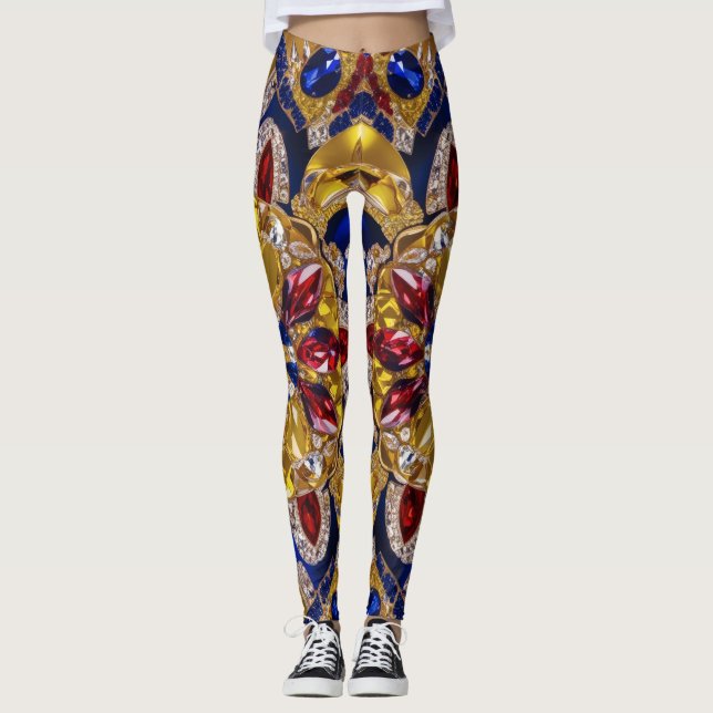 Leggings avec Colombie Couleurs (Devant)