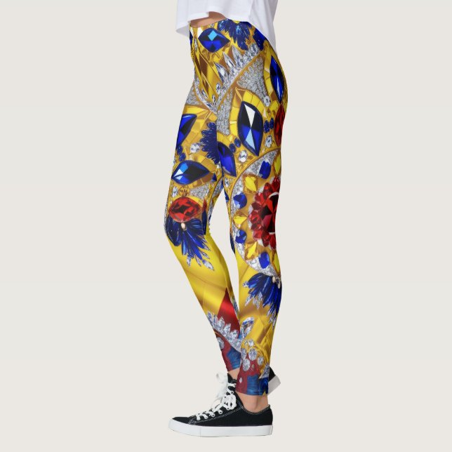 Leggings avec des couleurs roumaines design (Gauche)