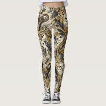 Leggings avec des motifs de léopard