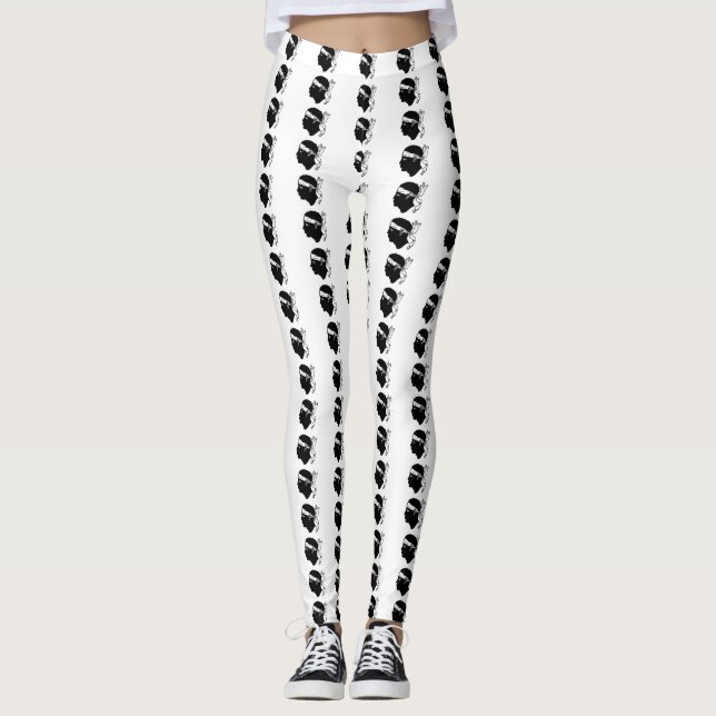 Leggings avec drapeau de la Corse (Devant)