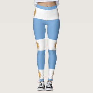 Leggings avec drapeau de l'Argentine