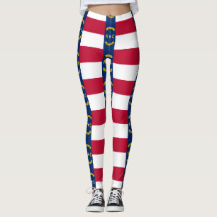 Leggings avec drapeau de l'État de Caroline du Nor