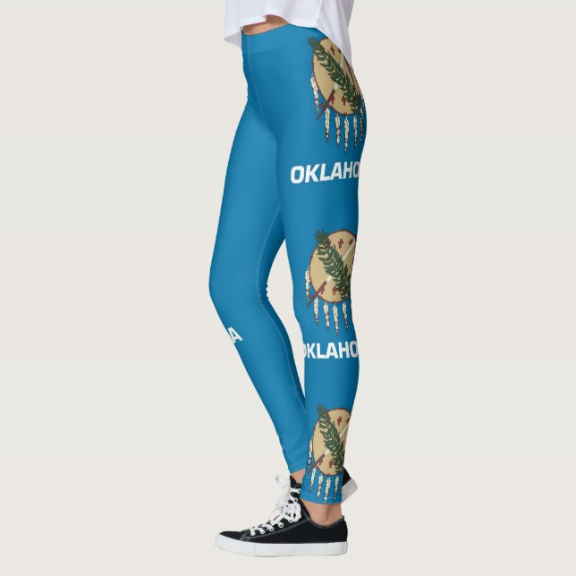 Leggings avec drapeau de l'État d'Oklahoma, États- (Gauche)