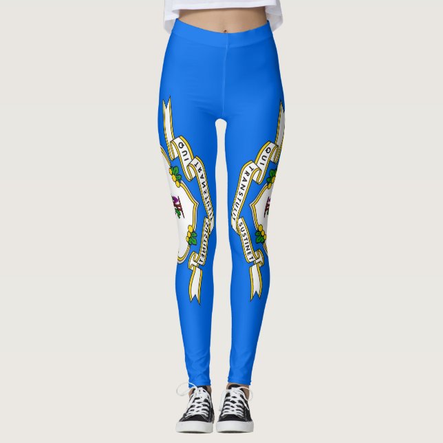 Leggings avec drapeau de l'État du Connecticut, Ét (Devant)