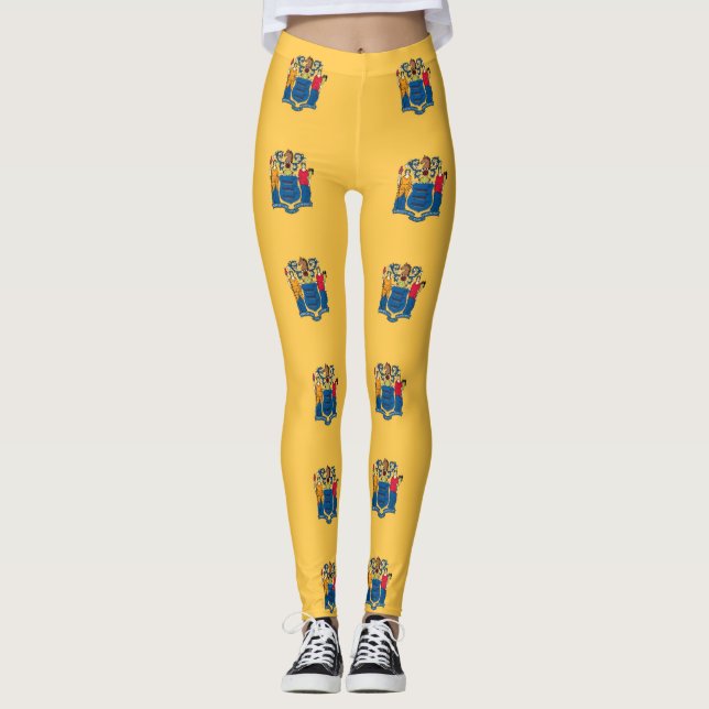 Leggings avec drapeau de l'État du New Jersey, Éta (Devant)