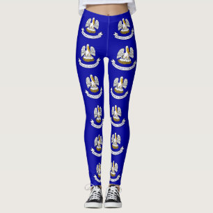 Leggings avec drapeau de Louisiana State, USA