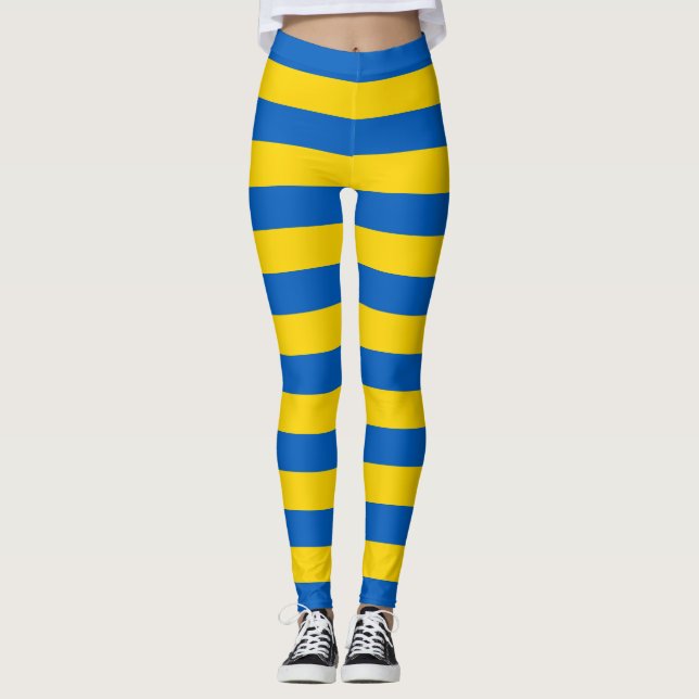 Leggings avec drapeau d'Ukraine (Devant)