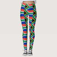 Leggings avec le drapeau de l'Afrique du Sud