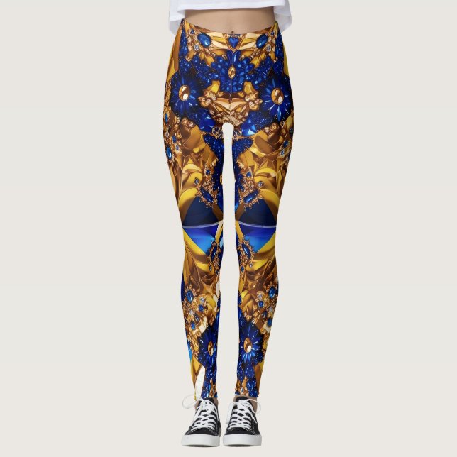 Leggings avec Suède Couleurs design (Devant)