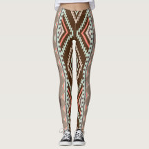 Aztec Boho Workout Gym Yoga Pantalons pour femmes 