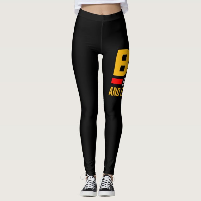 Leggings BAE Noir et instruit Mois de l'histoire des Noirs (Devant)