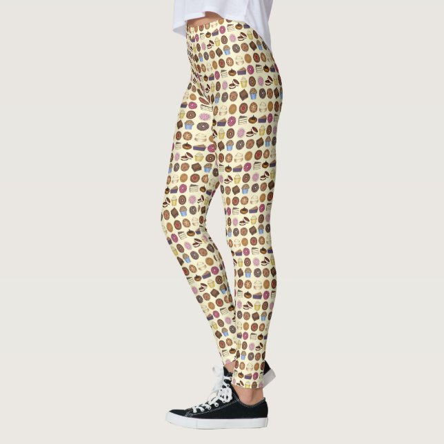 Leggings Bake Vente Boulangerie Sauce Nourriture Donut Pie  (Gauche)