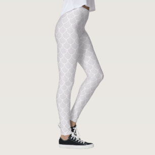 Leggings Balances de sirène en étincelle blanche