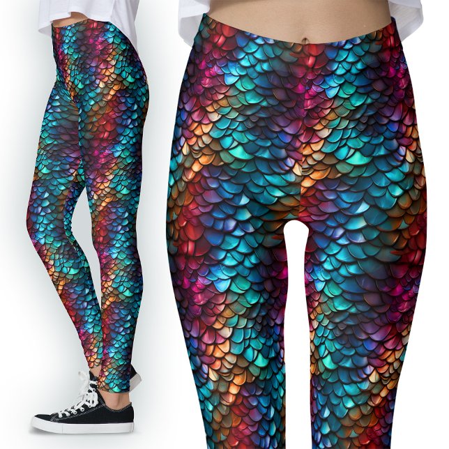 Leggings Balances de sirènes Poissons Monster sous-marin (Créateur téléchargé)